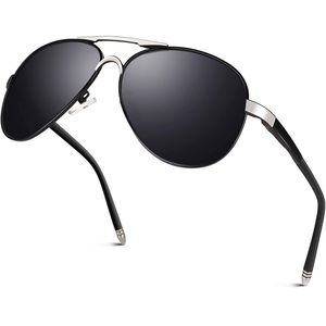 CGID Premium Al-Mg Alloy Pilot Polarized Sunglasses UV400, Spring Hinges